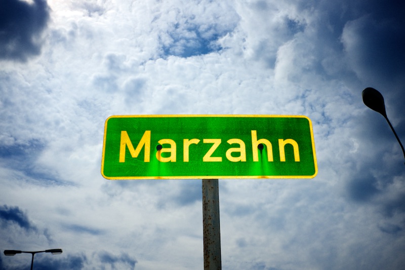 Straßennamenschild Marzahn, Marzahn-Hellersdorf
